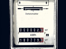 Foto zeigt einen Stromzähler