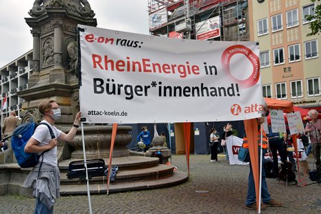 Privatisierung, Rheinenergie, Köln, Demo, Protest, Attac