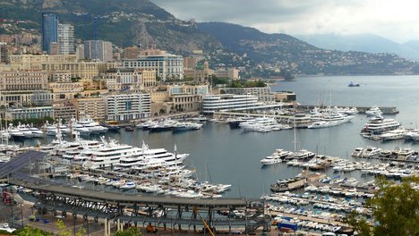 Blick auf das Zentrum von Monaco