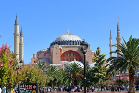 Foto zeigt die Hagia Sophia Moschee in Istanbul